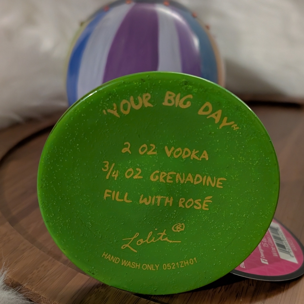 ☘️ 3/$33 Lolita "Your Big Day" Wine Glass - (NIB) ☘️ 3 for $33 ☘️ - Picture 7 of 9